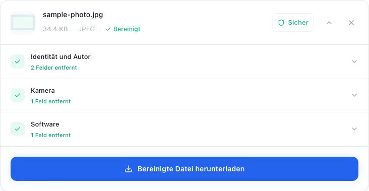 EXIF-Daten aus Fotos entfernen Anleitung für mehr Privatsphäre, Bereinigen und herunterladen